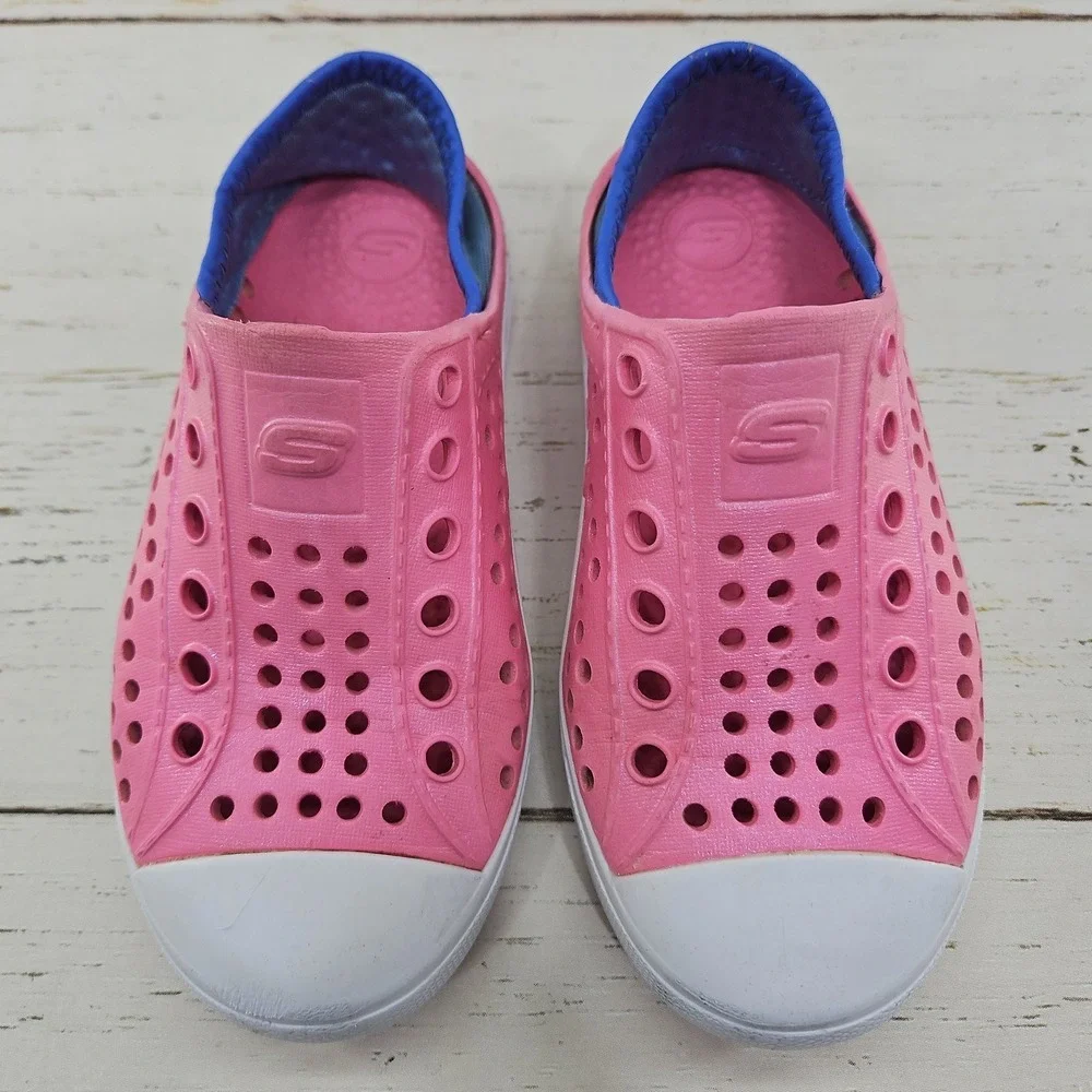 Skechers Foamies Guzman Water Shoe Sandal Girls Size 11 Slip On Pink Purple